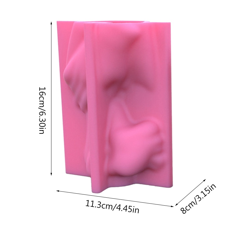 Khuôn Làm Chậu Hoa / Cây Mọng Nước Bằng Silicone Hình Người Hoàn Hảo