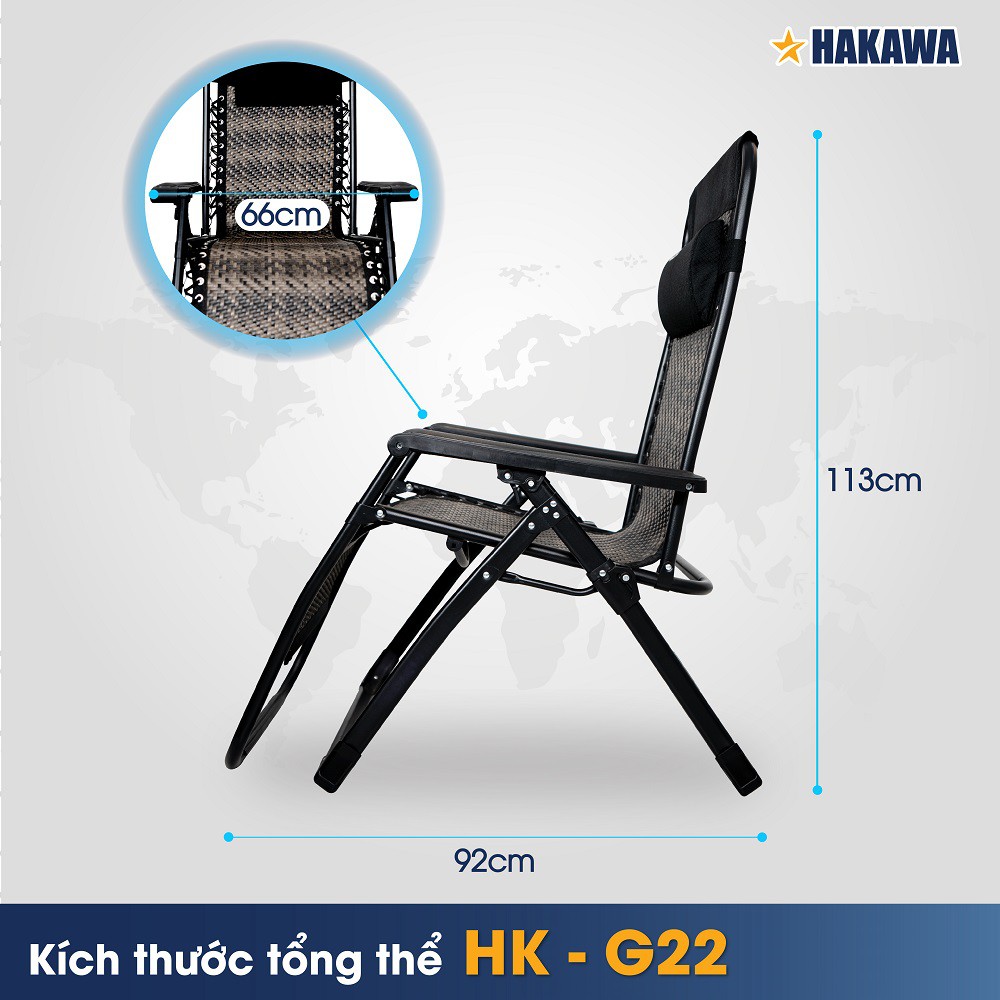 GHẾ XẾP THƯ GIÃN HẠNG SANG NHẬT BẢN HAKAWA - HK-G22 - PHÂN PHỐI CHÍNH HÃNG - BẢO HÀNH 25 NĂM