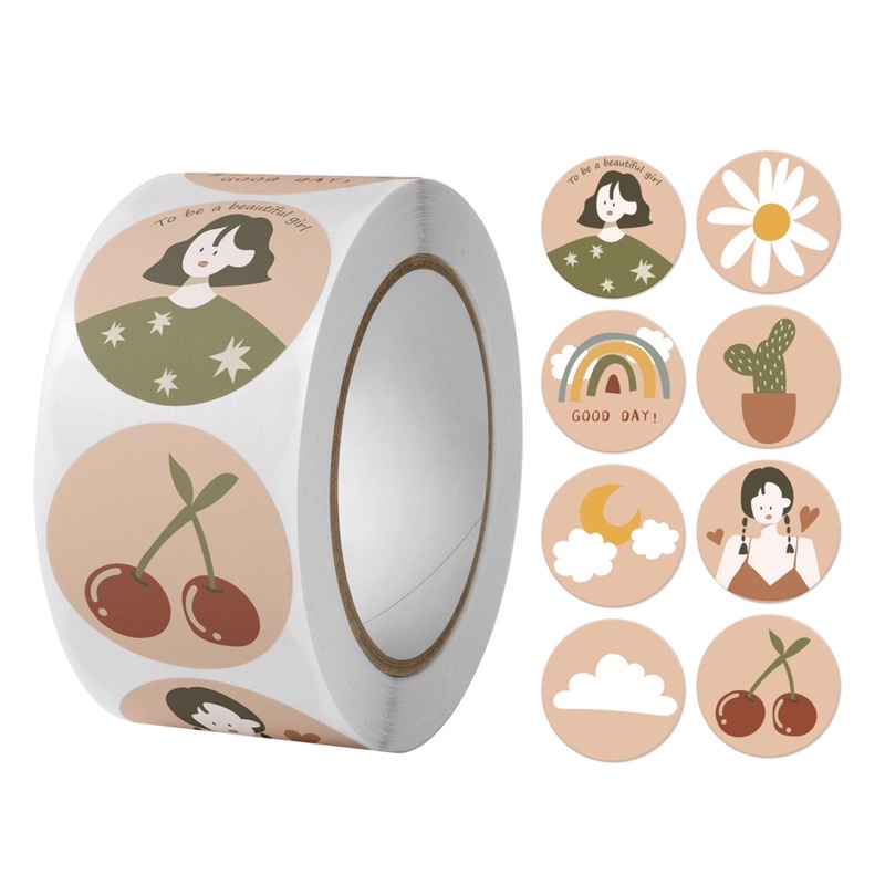 cuộn 500 tem niêm phong trang trí bánh