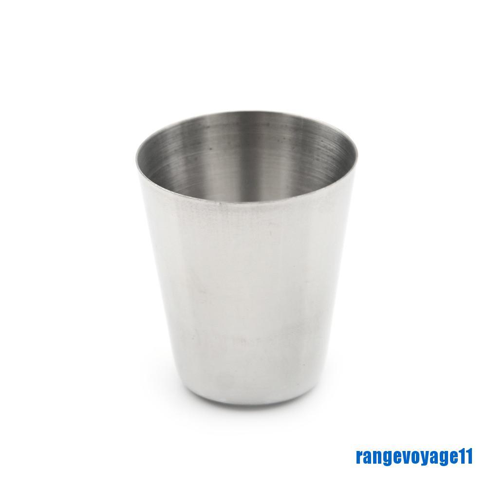 Bộ 4 Cốc Đong Rượu Bằng Thép Không Gỉ Dùng Cho Cắm Trại / Dã Ngoại
