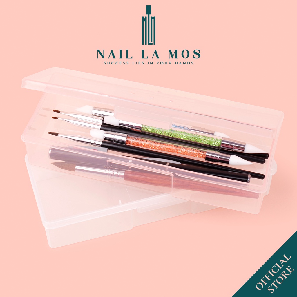 Hộp nhựa đựng dụng cụ làm nail chuyên dụng