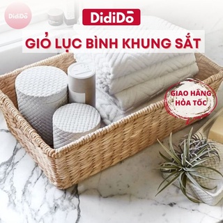 Giỏ lục bình khung sắt size M - 40cm