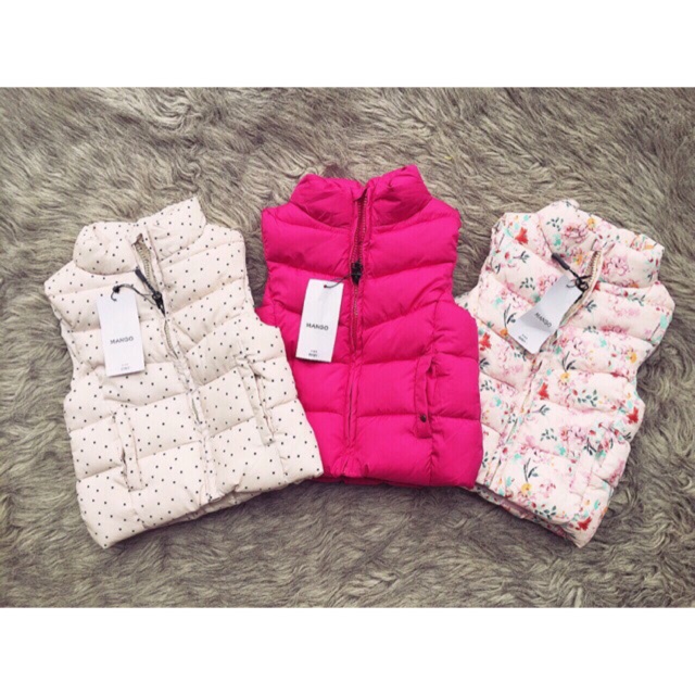 Áo gile phao bé gái