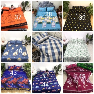Trọn bộ 5 món chăn ga gối hè poly mới nhất
