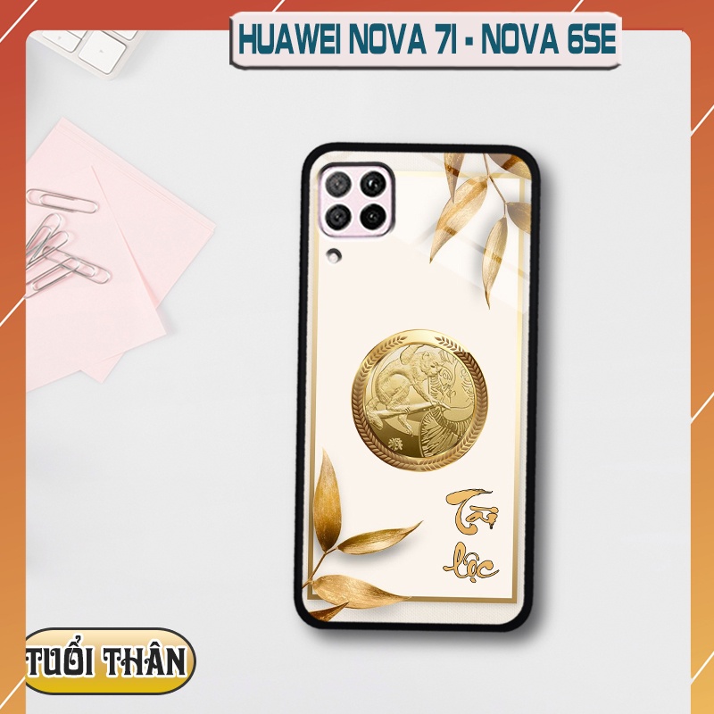 Ốp kính 3D 12 con giáp Huawei NOVA 7I / NOVA 6SE
