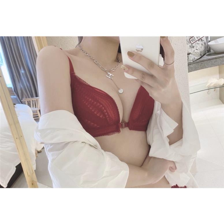 Áo Lót Nữ Softie Nâng Ngực 2 Dây, Áo Ngực Ren Đẩy Định Hình Ngực 1125