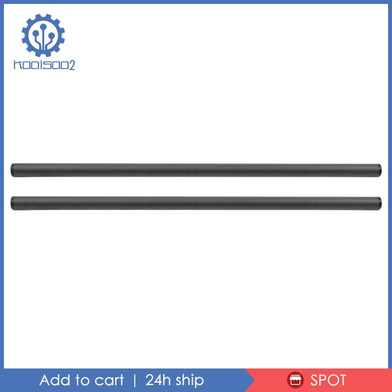 [Koolsoo2] 2 Thanh Carbon 40cm 16inch 15mm Cho Hệ Thống DSLR Rig System 15mm