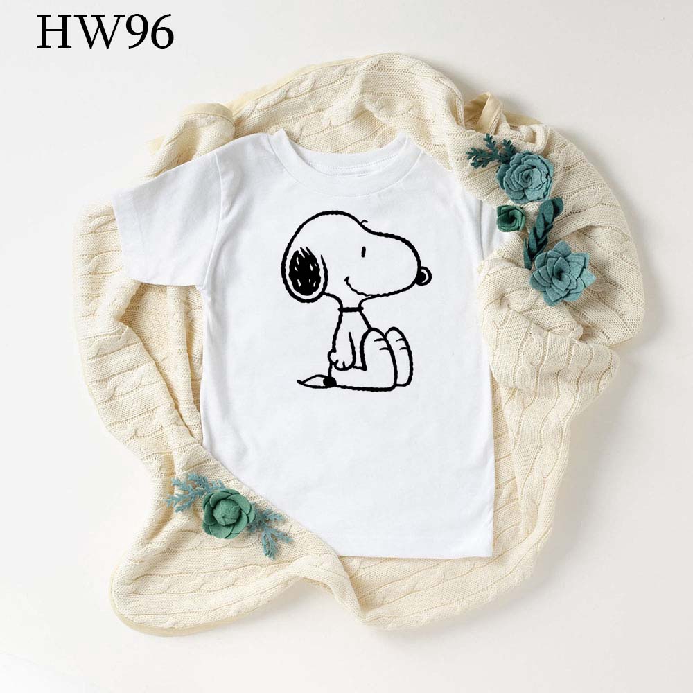 Áo Thun Bé Gái In Hình Chó Snoopy