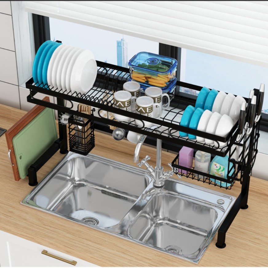 Kệ chén đa năng chất liệu thép carbon sơn tĩnh điện, kệ để bát đĩa tiện lợi