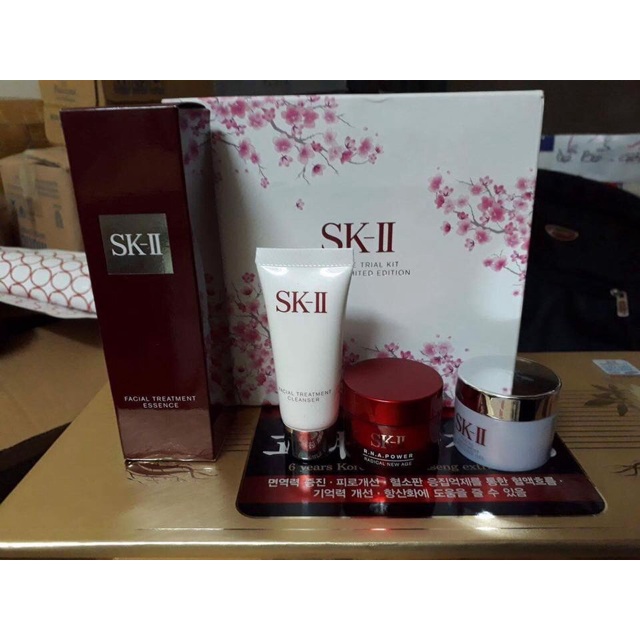 Set SK-II FULL LINE TRIAL KIT SAKURA LIMITED EDITION Đây là set cơ bản nhất để các nàng trải nghiệm 