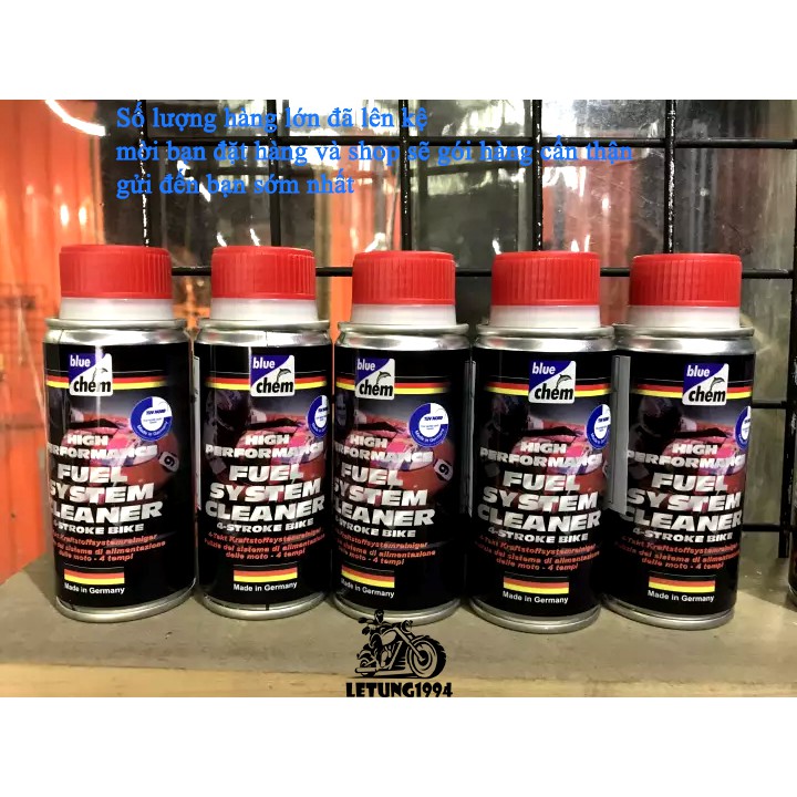 Vệ sinh buồng đốt Bluechem Fuel System cleaner chính hãng GERMANY