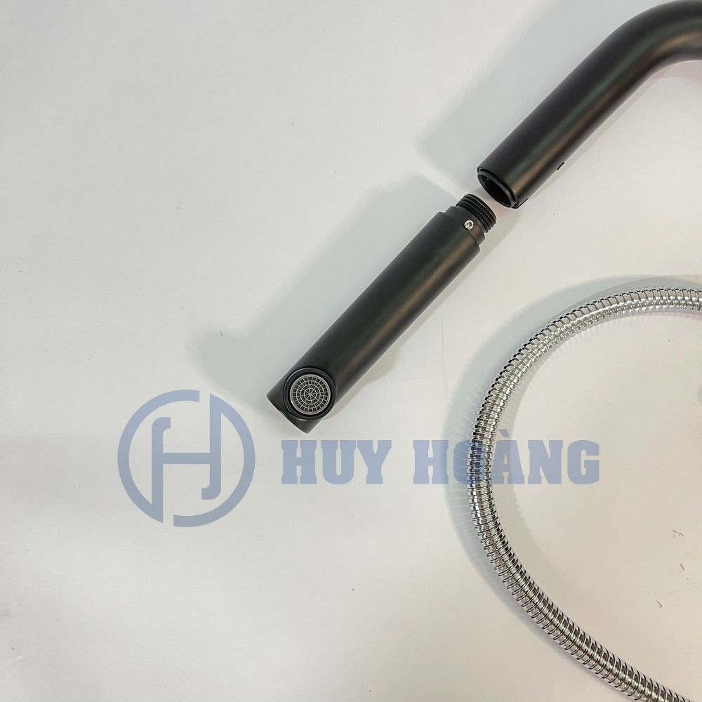 Vòi Rửa Chén Bát Nóng Lạnh Rút Dây Đồng Mạ Crom Cao cấp Hàn Quốc Daewon RB0302#B (Kèm Dây Cấp)