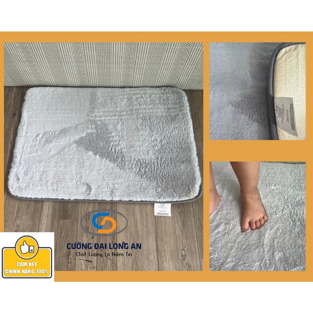Thảm chùi chân bằng lông nhung chống trượt cao cấp size 40cmx60