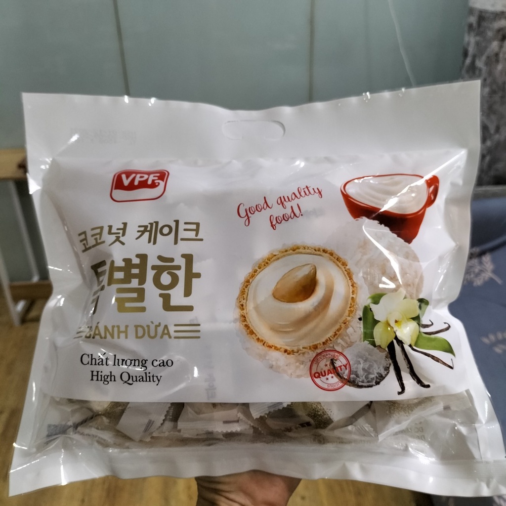 Bánh Hạnh Nhân Phủ Dừa VPF 450gr