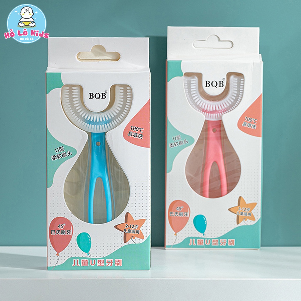 Bàn Chải Đánh Răng Cho Bé Chữ U thông minh silicon cho bé từ 2 đến 12 tuổi Hồ Lô Kids