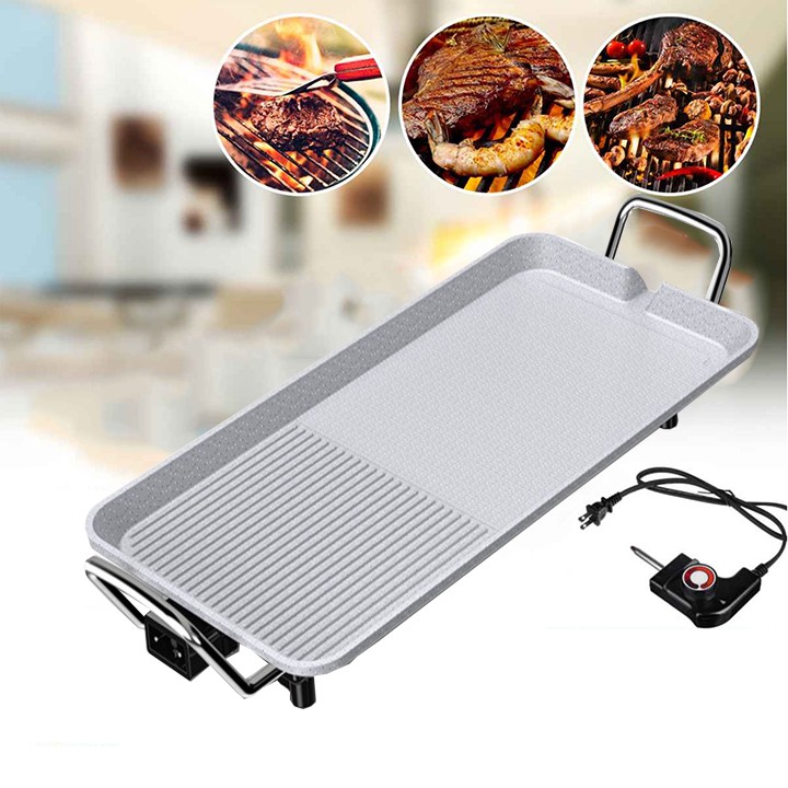 Bếp nướng điện không khói chống dính, Bếp nướng điện BBQ phù hợp gia đình 4-6 người