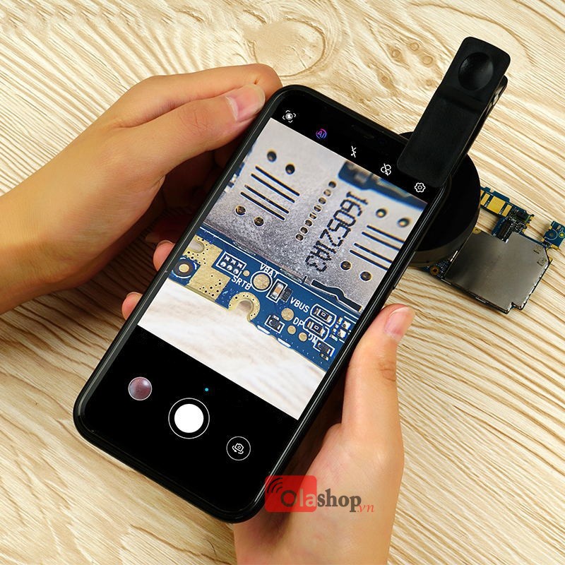 Kính lúp cầm tay kẹp điện thoại 30X