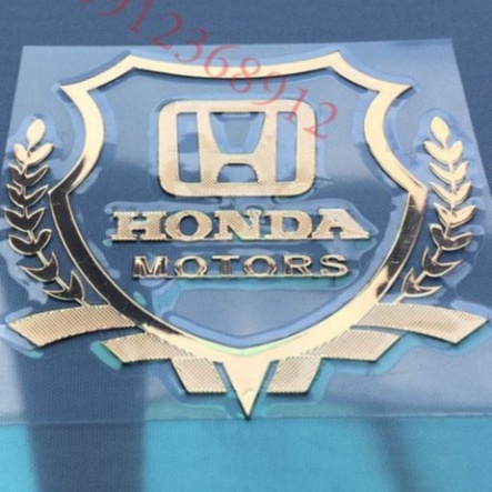 Tem logo honda kẽm dán cho oto, xe máy Ảnh thật Sp