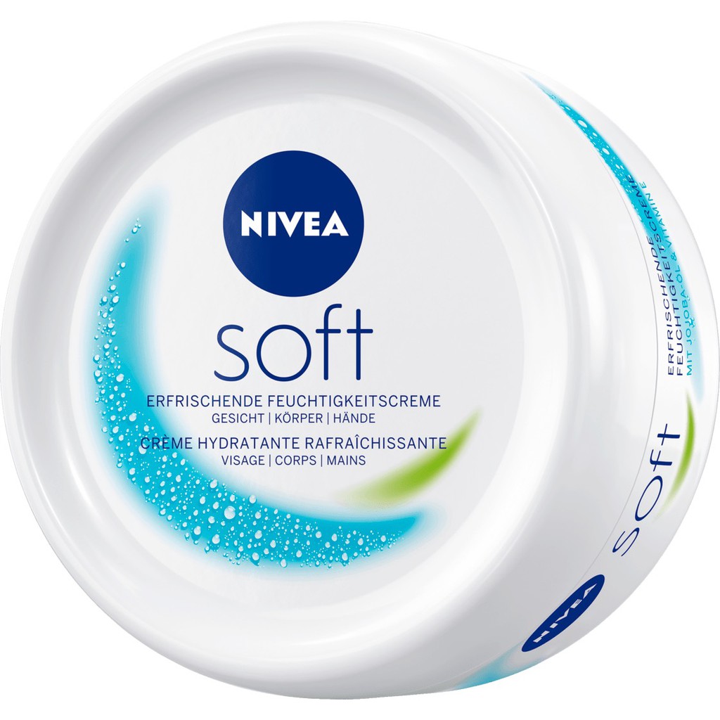 Kem dưỡng cấp ẩm dành cho da mặt và toàn thân Nivea Care/ Soft, 200ml, hàng nội địa Đức