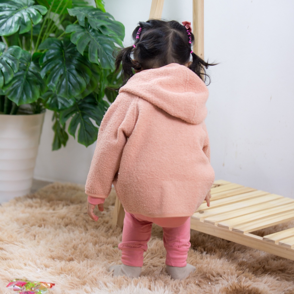 JOYO Áo Khoác Lông Cừu Ấm Áp Cho Bé Dưới 4 Tuổi