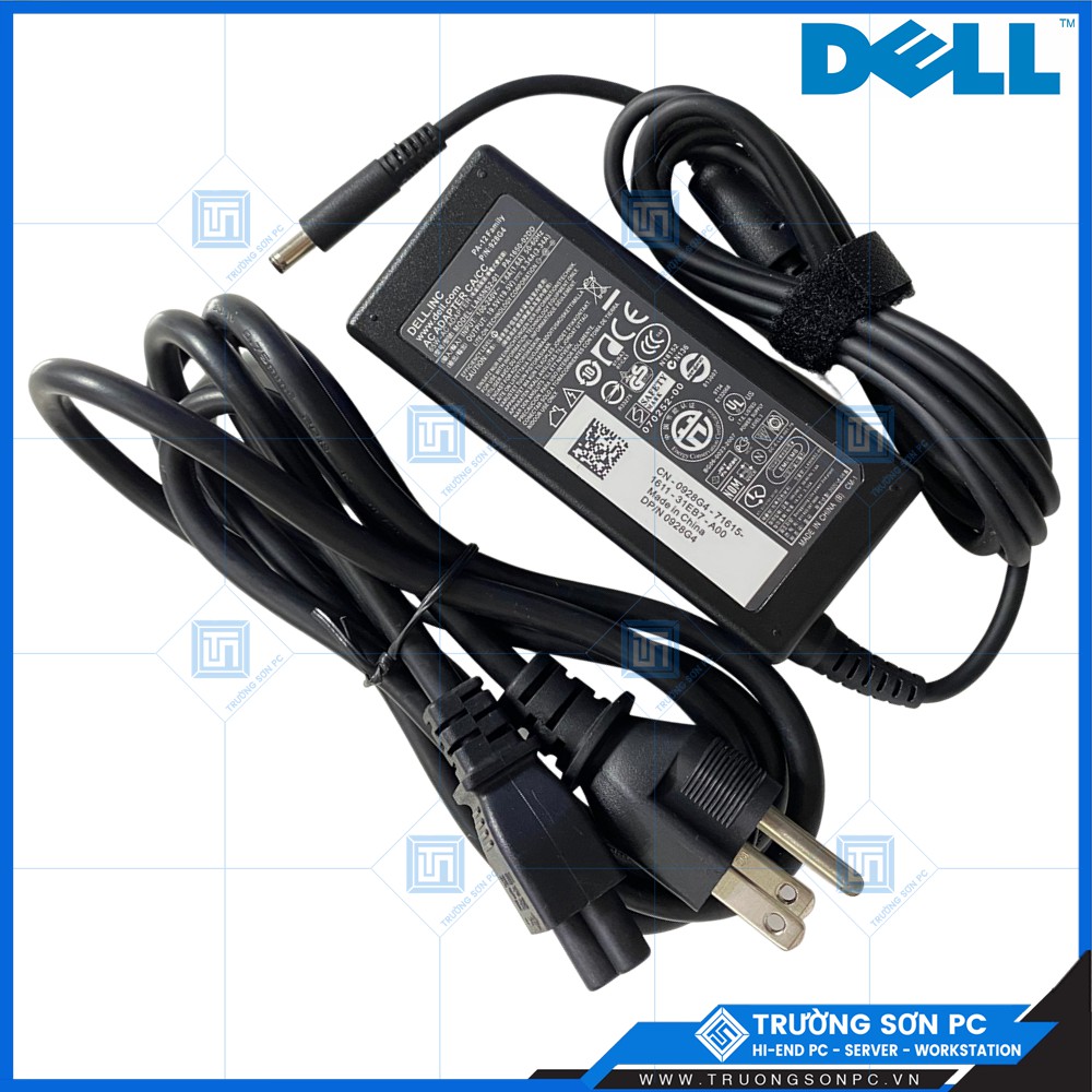 Sạc LAPTOP DELL Chân Kim Nhỏ ZIN 19.5V – 3.34A 65W | Adapter Dell 5568 3558 3458 3559