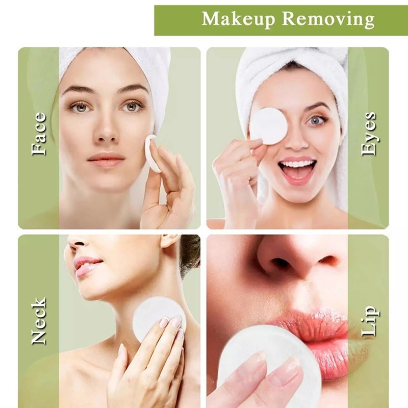 [Hàng mới về] Bông Tẩy Trang Bằng Cotton Tre Mềm Mại Hai Mặt Cao Cấp