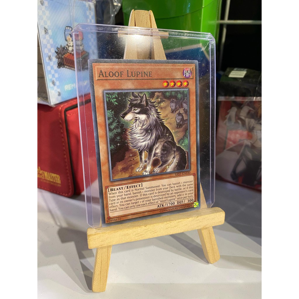 Lá bài thẻ bài Yugioh Aloof Lupine - Tặng bọc bài nhựa bảo quản