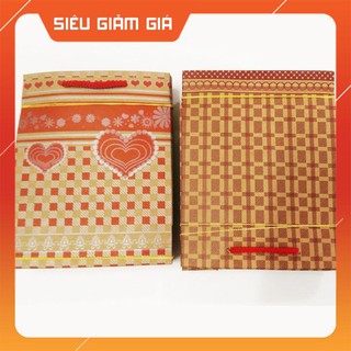 [sỉ ib] Bịch 10 túi giấy đựng quà - Cỡ nhỏ 19x 15Cm