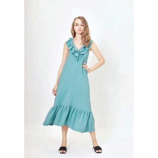 BEUCLOSET - Đầm viền bèo sát nách xuất xịn