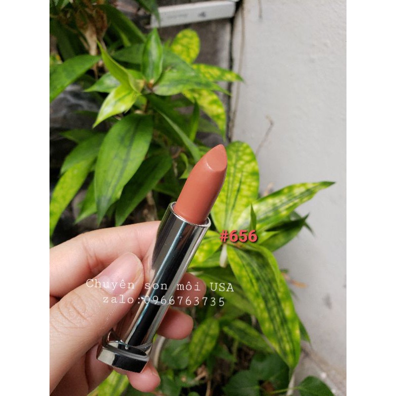 (656 Clay Crush) Maybelline sensatipnal creamy matte  chính hãng mỹ USA