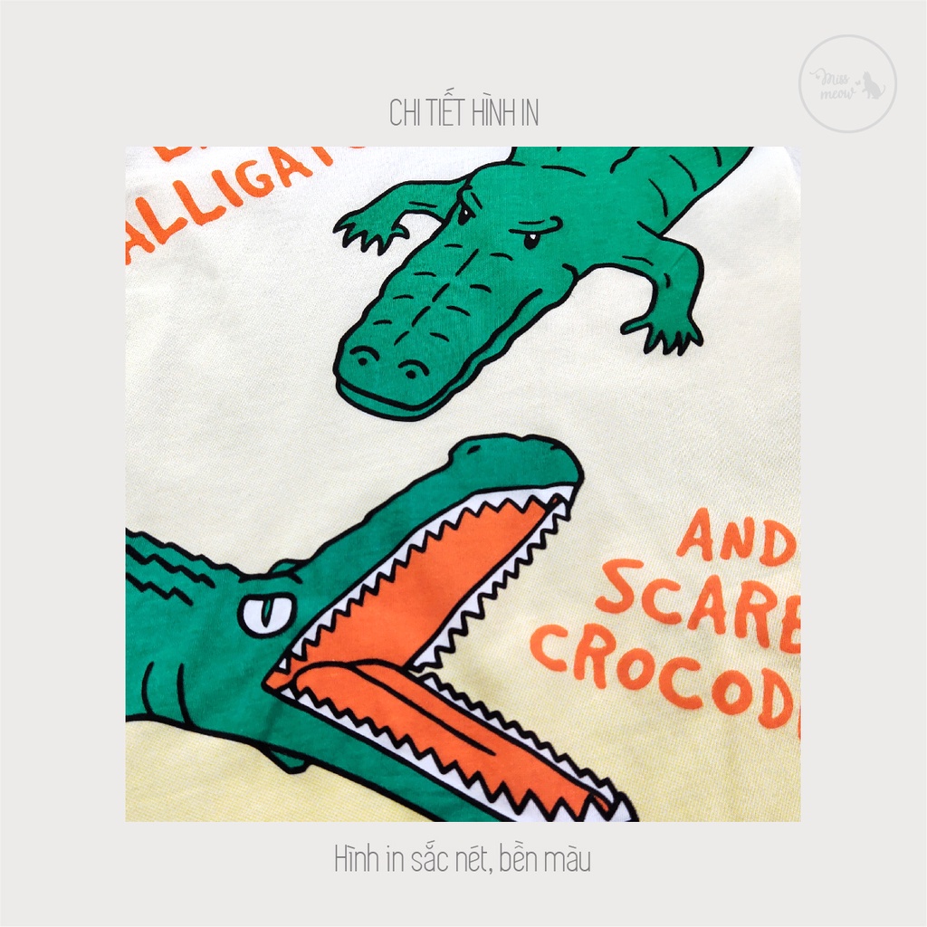 Bộ Cotton Bé Trai Bigfox, Đồ Bộ Trẻ Em LATER ALLIGATOR Hàng Chất Cotton Xuất