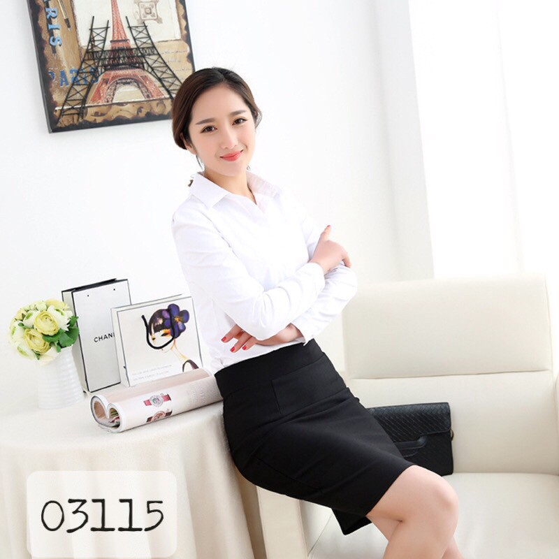 03115 - L, XL, 2x, 3x Váy ôm BIG SIZE dáng bút chì xẻ sau ( không túi ) | BigBuy360 - bigbuy360.vn