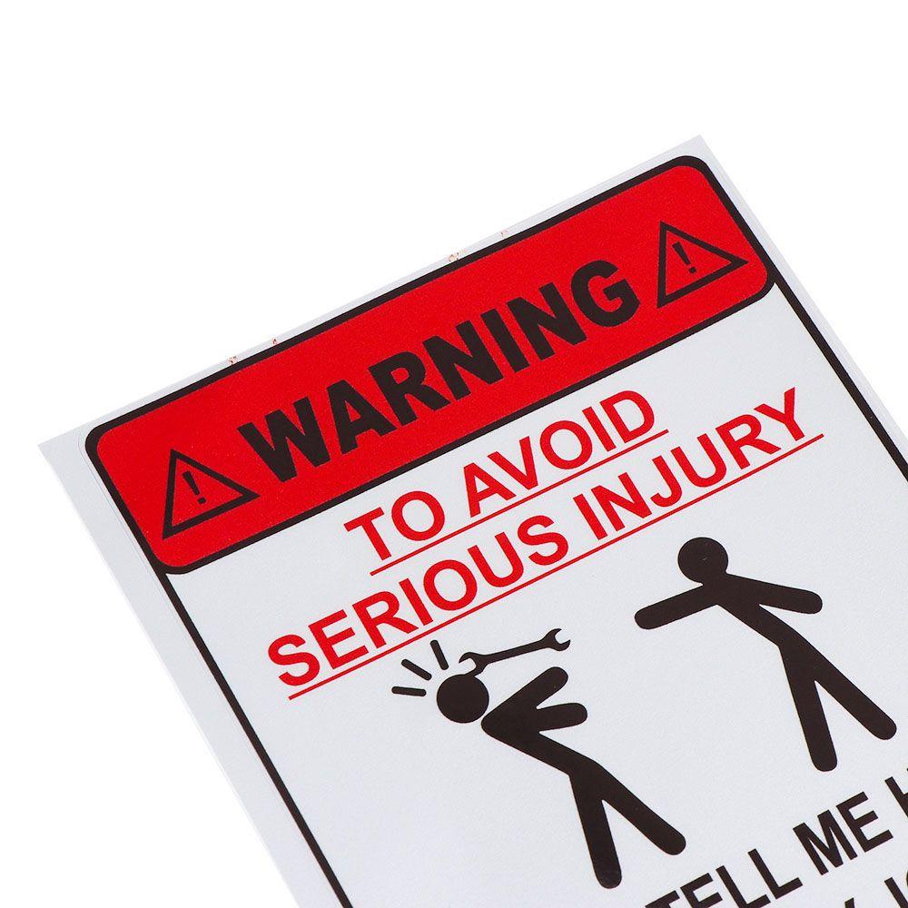 DARNELL Bộ 2 Sticker Phản Quang Cảnh Báo Tránh Va Đập Cho Xe Hơi