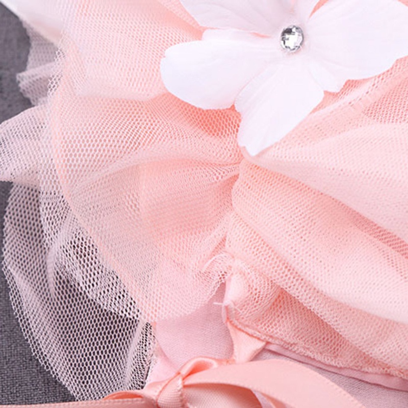 Mũ Beanie Chống Nắng Phối Ren Xinh Xắn Cho Bé Gái Sơ Sinh