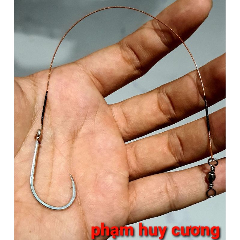 Thẻo cáp câu cá chim kèm lưỡi xịn.