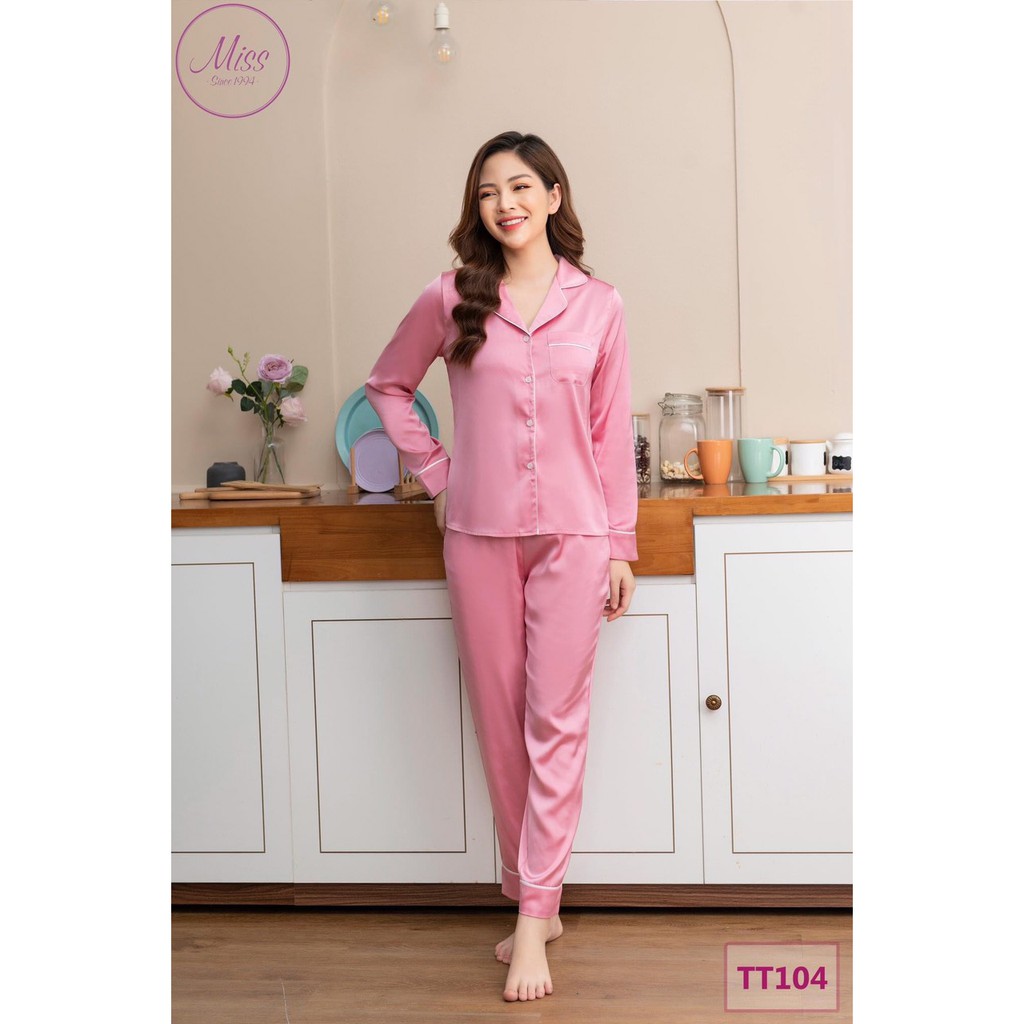 Rập giấy bộ piyama dài tay mã 1185