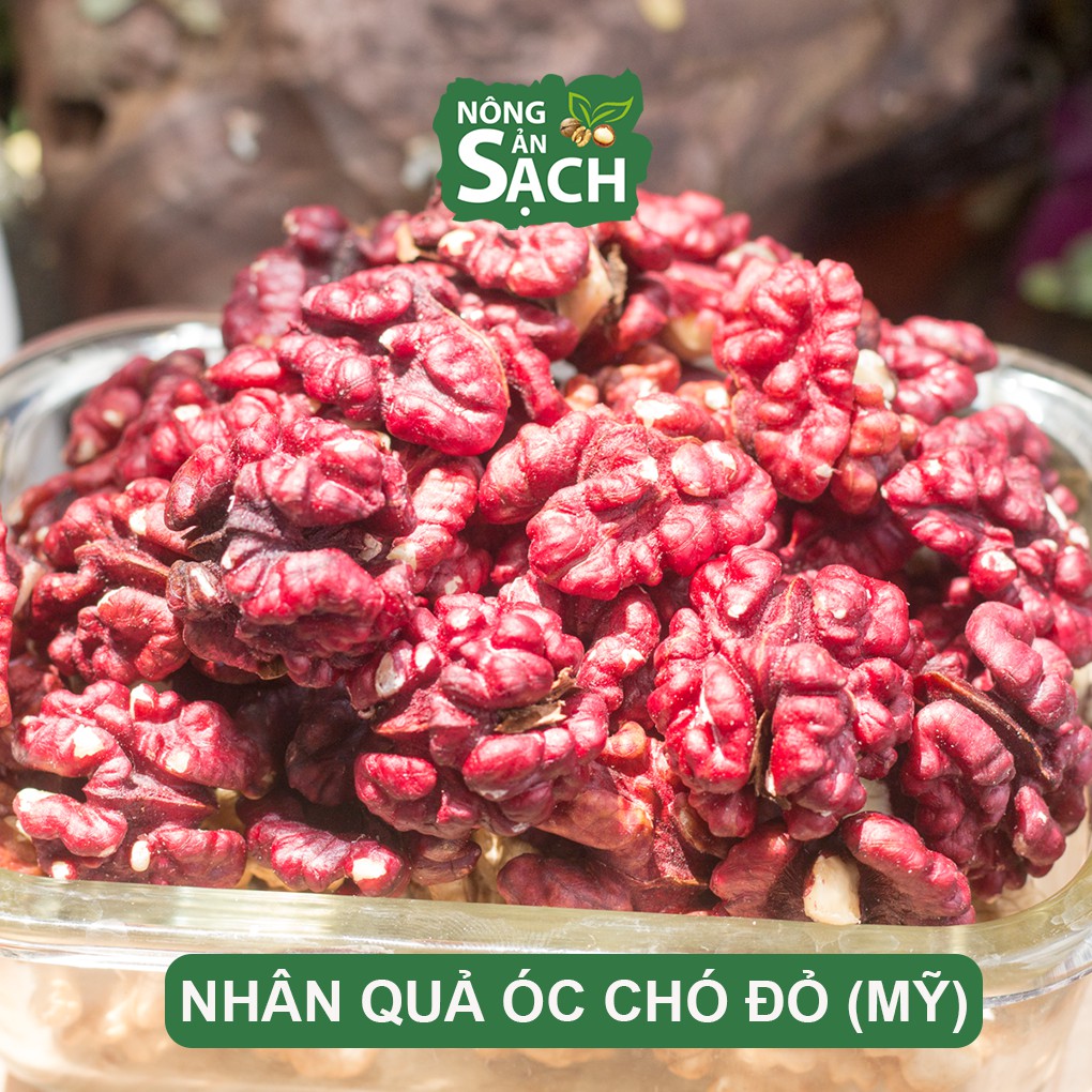 500g Nhân Óc Chó Đỏ Mỹ Nhập Khẩu 100%