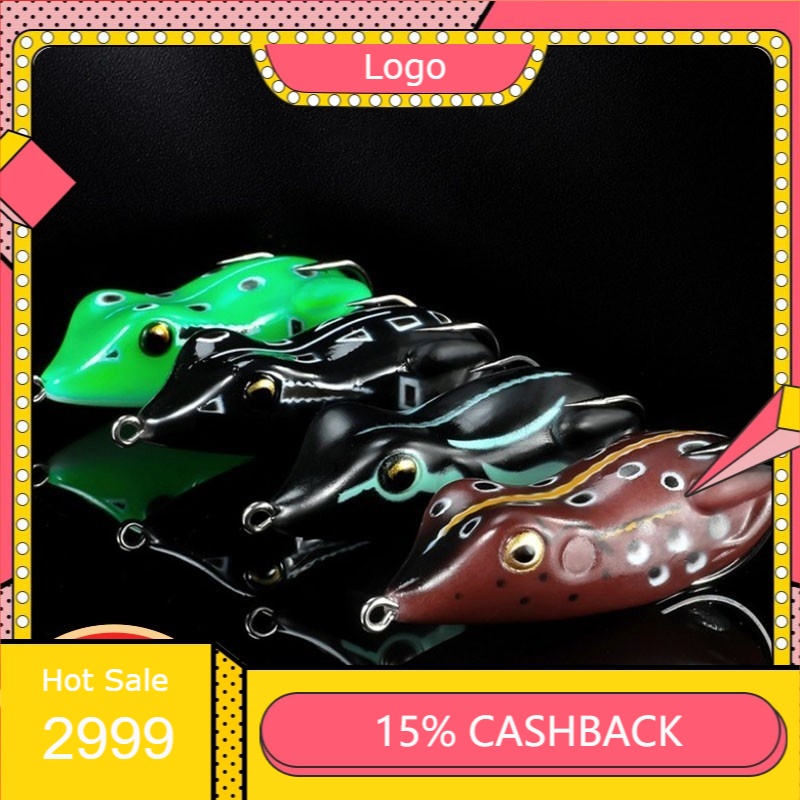 ( ) Mồi câu lure mồi nhái giả câu cá lóc cá sộp 6.5cm 15g mồi câu cá siêu nhậy MOI-4 ( ) -giá rẻ-