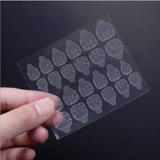 Bộ 24 miếng móng tay giả màu đỏ