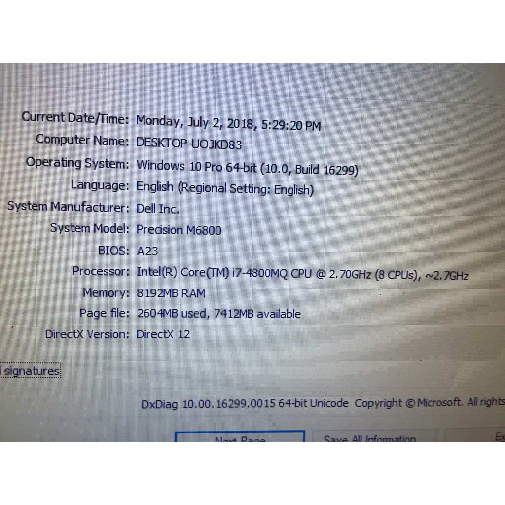 Dell M6800 I7 4800MQ, 8G RAM, HDD 500G, Nividia K5100M 8G GDDR5  , 17.3 INCH Full HD. | BigBuy360 - bigbuy360.vn