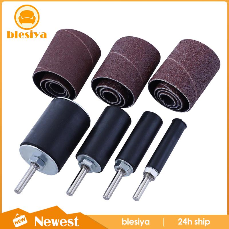 [Blsiya] Giấy Nhám Giấy Nhám Cuộn Tròn Trục Kim Loại Thiết Bị Làm Việc