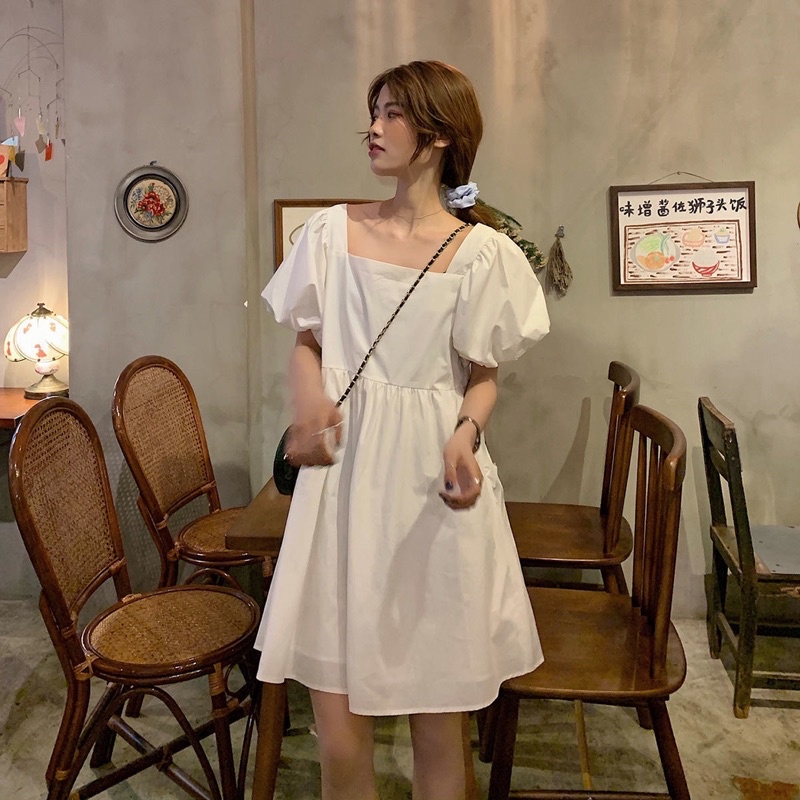 Đầm babydoll chất liệu thô mềm hàng đẹp loại 1