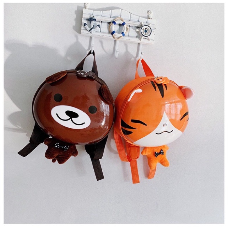 Balo Cho Bé Mẫu Giáo Mầm Non Balo Trẻ Em Bé Trai Bé Gái Nắp Nhựa Hình Thú Chống Nước,Chống Va Đập