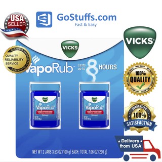COMBO 2 HŨ DẦU BÔI GIẢM ĐAU VÀ GIẢM HO VICKS VAPORUB 100G x2