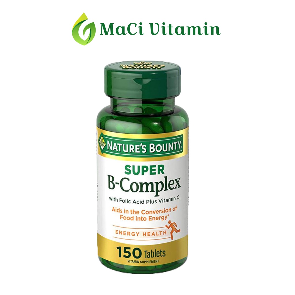 Vitamin B Tổng hợp Nature’s Bounty 150 viên Tăng năng lượng Tăng đề kháng MaCi