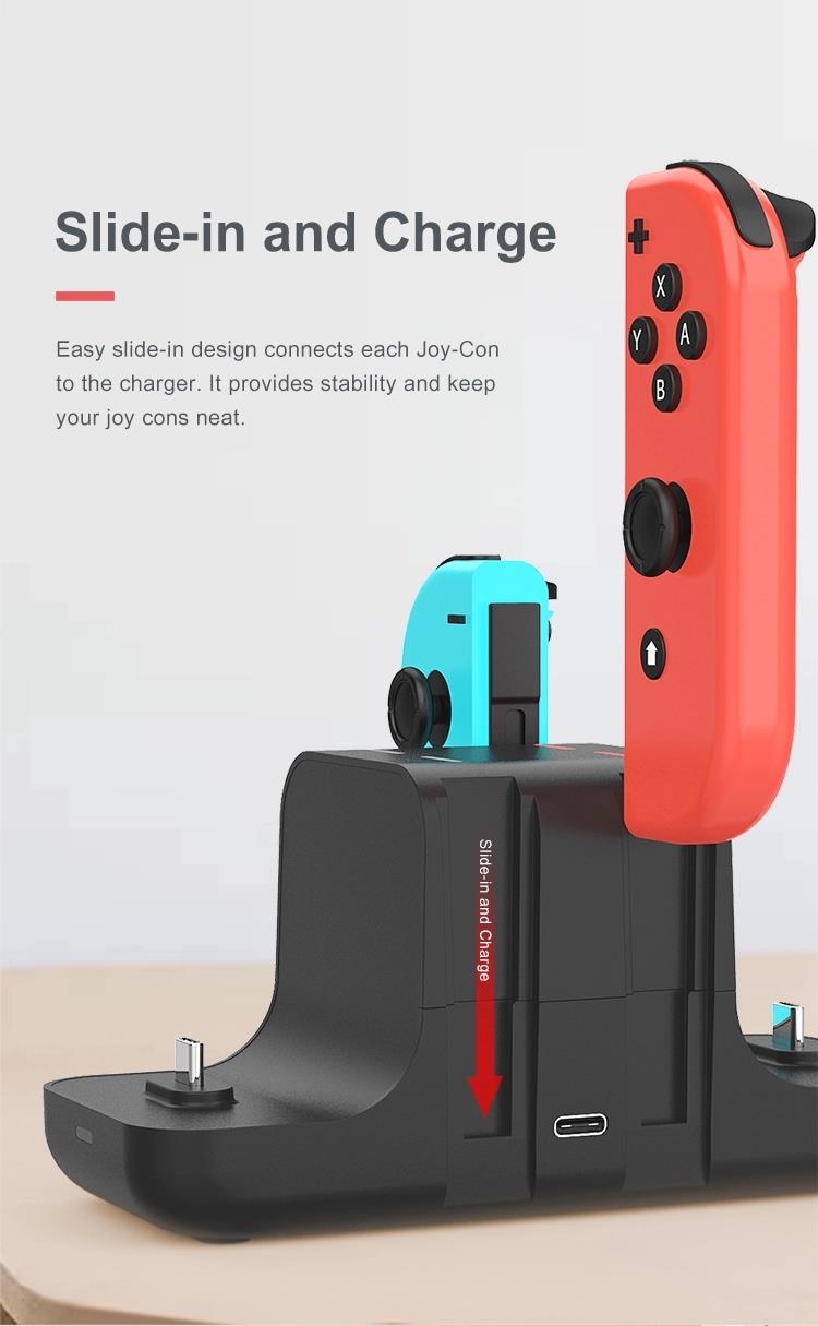 AMORUS Đế Sạc XDL-NS03 6 Trong 1 Cho Nintendo Switch