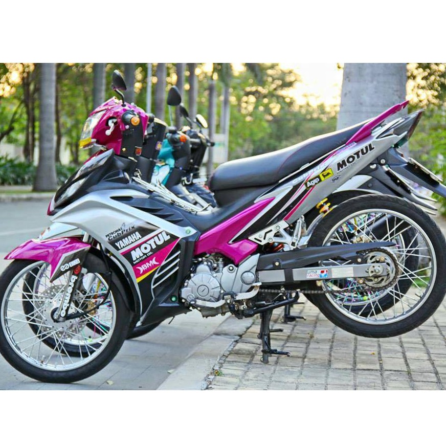 Tem Rời Ex 135 Dán Xe Xám Hồng - Tem Chuẩn - Tặng Tem Logo