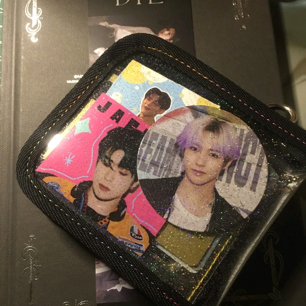 Ví Nhựa Pvc Trong Suốt Đính Kim Tuyến Lấp Lánh