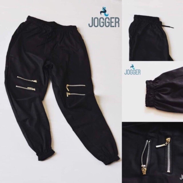 Quần jogger kaki nam/nữ có khoá kéo zipper JK4 - có size S và XXL