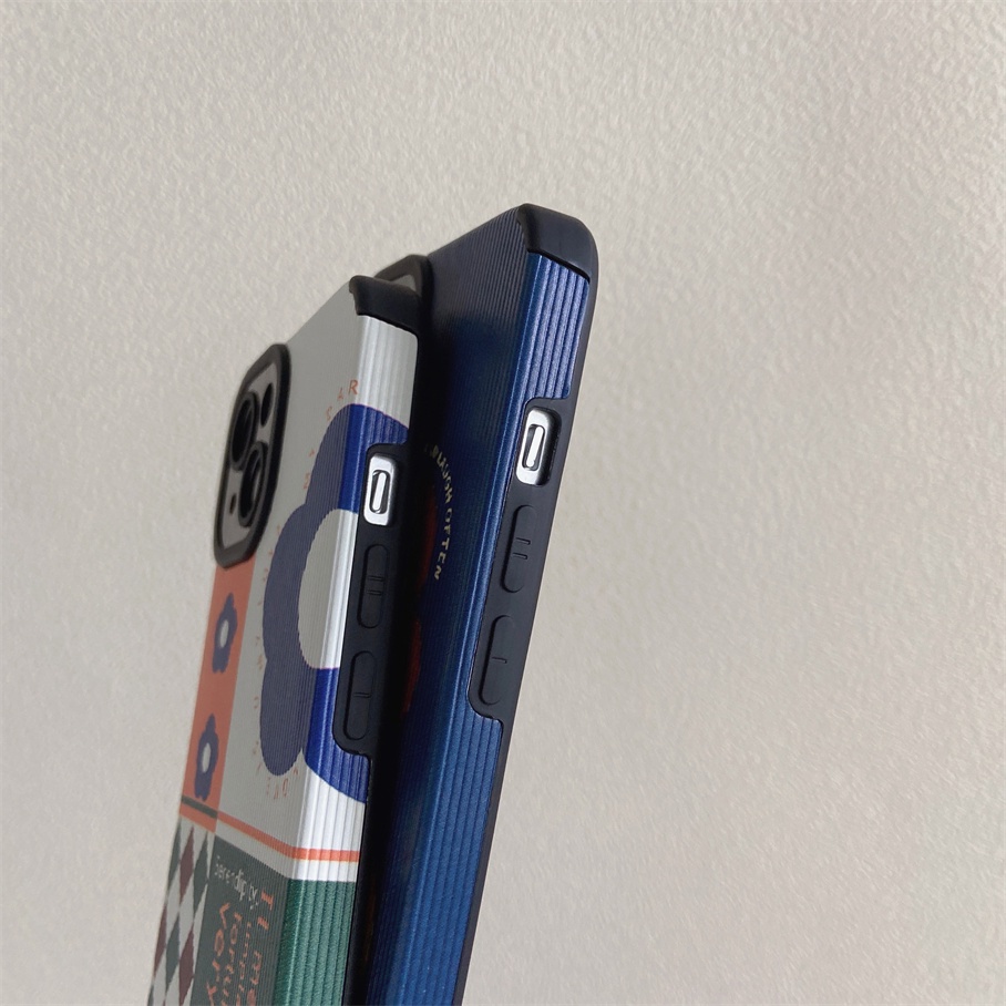 Ốp điện thoại mềm hai màu họa tiết hoa thích hợp cho iPhone 13 12 11 Pro Max Se 2020 Xr X 7 8 Plus